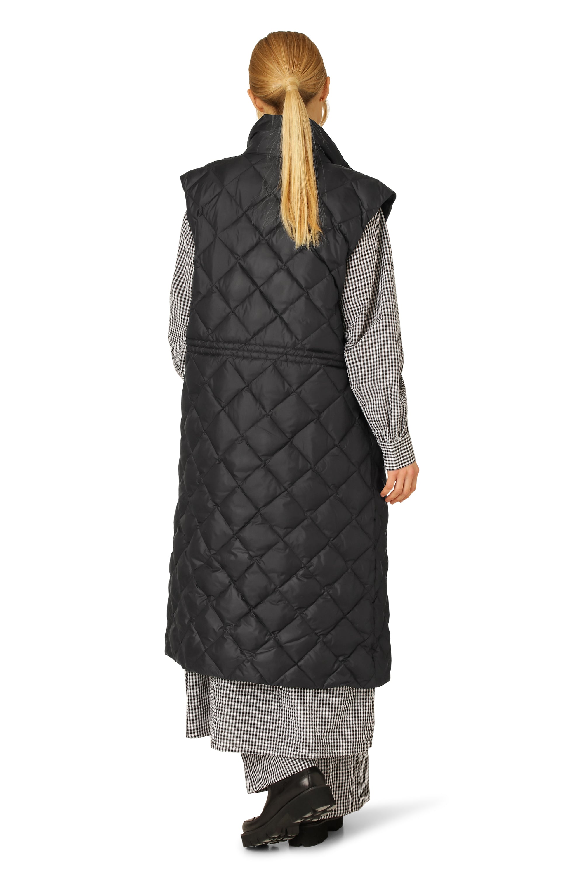 Ilse Jacobsen Hornbæk Outerwear Long Down Vest Vest 001 Black